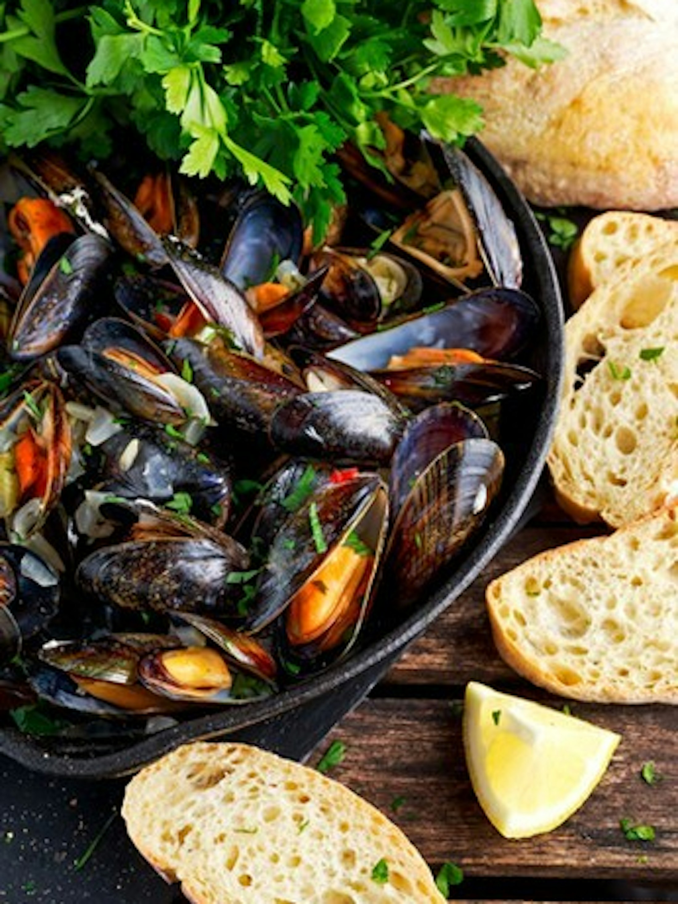 Steamed Mussels